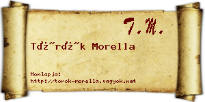 Török Morella névjegykártya